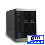WDWD My Book Pro 6TB(3TBx2) Thunderbolt RAID 3.5T~wxs 