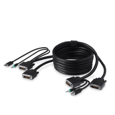 Belkin_Dual DVI-D + USB A/B + Audio Combo Cable_KVM/UPS/>